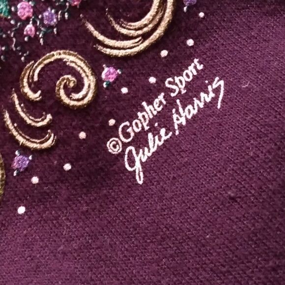 Vintage Peacock Roses Floral Hearts Double Collar Sweatshirt - Picture 4 of 8